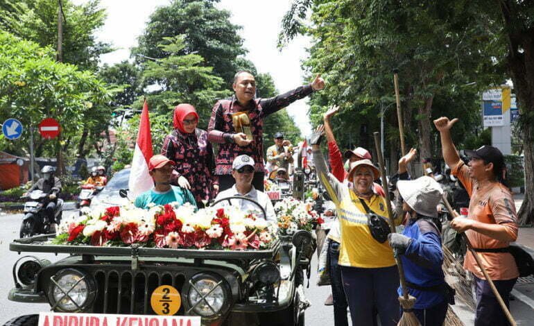 Persembahkan Piala Adipura Kencana 2022, Wali Kota Eri Cahyadi Ucapkan Terimakasih Untuk Warga Surabaya