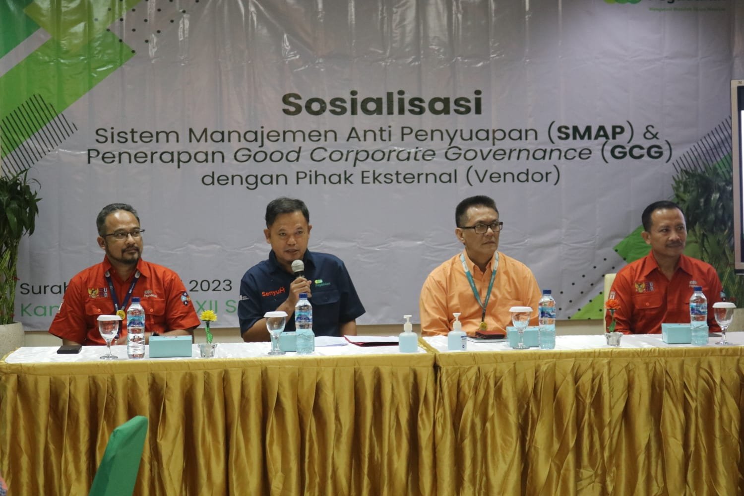 PT Pegadaian Kanwil XII Surabaya mengundang pihak ketiga terkait Sosialisasi Sistem Menajemen Anti Penyuapan (SMAP) ISO 37001 tahun 2016 dan Good Corporate Govermance (CGG).