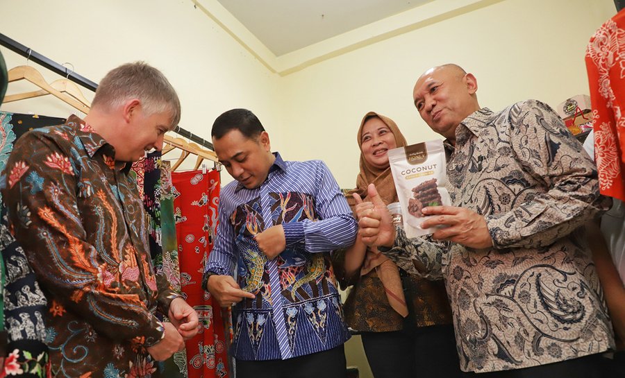 Wali Kota Surabaya Sambut Kedatangan Dubes Inggris